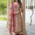 Cotton cambric printed anarkali kurti-pant-dupatta set
