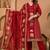 Cotton cambric printed straight kurti-pant-dupatta set