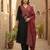 Cotton cambric printed a-line kurti-pant-dupatta set