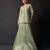 Pista green embroidered tissue co ord set