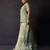 Pista green embroidered tissue co ord set