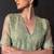 Pista green embroidered tissue co ord set