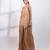 Beige embroidered chinon co ord set