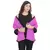 Pink Chiffon Women Shirt with Black Inner