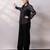 Black embroidered organza co ord set