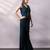 Emerald green embroidered art silk co ord set