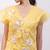 Marigold yellow chinon organza jumpsuit cape set