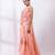 Powder rose pink embroidered chinon co ord set