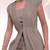 Taupe beige embroidered chinon silk co ord set
