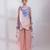 Lavender pink ombre modal satin co ord set