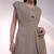 Taupe beige embroidered chinon silk co ord set