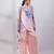 Lavender pink ombre modal satin co ord set