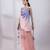 Lavender pink ombre modal satin co ord set