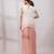 Ivory rose ombre embroidered chinon co ord set