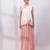 Ivory rose ombre embroidered chinon co ord set