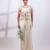 Ivory embroidered silk organza co ord set