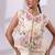 Ivory embroidered silk organza co ord set