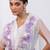 Ivory lavender ombre silk organza co ord set