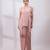 Dusty rose ombre embroidered chinon co ord set