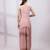 Dusty rose ombre embroidered chinon co ord set