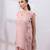 Dusty rose ombre embroidered chinon co ord set