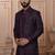 Wine color open indowestern for men 