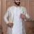 Off white color open indowestern for men 