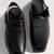 Vastramay men's black patent synthetic buckle ethnic shoes with brass-toned chunky embellishments