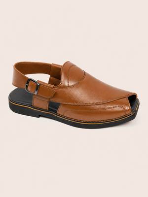 Vastramay men synthetic patent square toe buckle shoes - coffee 4