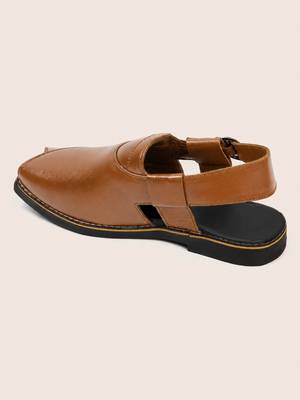 Vastramay men synthetic patent square toe buckle shoes - coffee 5
