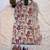 Beige cotton silk printed farshi salwar set