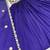 Purple silk blend embroidered flared gown set