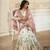 White faux georgette embroidered sharara set