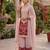 Multicolor faux georgette embroidered salwar kameez