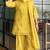 Yellow chanderi embroidered farshi salwar set