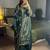 Green faux georgette embroidered palazzo set
