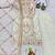 White faux georgette embroidered palazzo set