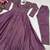 Lavender silk blend embroidered anarkali set