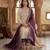 Beige silk blend embroidered palazzo set