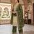 Beige silk blend embroidered palazzo set