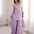 Lavender georgette embroidered salwar suit with dupatta