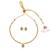 traditional round shape golden balls white stone gold plated choker necklace set for women
