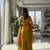 Yellow designer chartin embroidered salwar suit with dupatta
