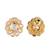 excellent round shape cz studded gold plated choker necklace set with maangikka for women