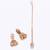 oval and leaf design uncut kundan stone 18 kt gold plated brass choker jewellery set for women