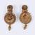 Traditional leaf flower and elephant shape gold plated choker necklace set for women