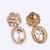 flower and circle shape uncut kundan stone 18 kt gold plated brass choker necklace set for women