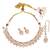 admirable rectangle shape uncut kundan stone 18 kt gold plated brass choker jewellery set for women