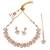 elegant leaf design uncut kundan stone 18 kt gold plated brass choker jewellery set for women