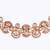 elegant leaf design uncut kundan stone 18 kt gold plated brass choker jewellery set for women